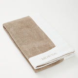 Monaco Beige White Beach Towel