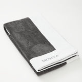 Monaco Dark Grey White Beach Towel