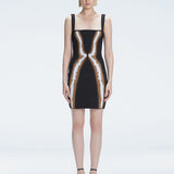 Anais Black Degraded Dress