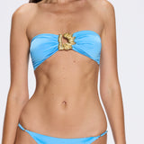 Astrid Blue Satin Bikini Bottom