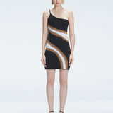 Agatha Black Degraded Dress