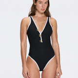 Brie Black One Piece