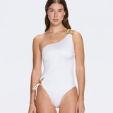 Esterelle White Satin One Piece