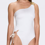Esterelle White Satin One Piece