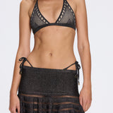 Eze Black Mini Knit Skirt