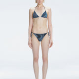 Hermione Black Optical Bikini Bottom