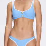 Irene Blue Bikini Top