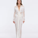 Itzel White Kaftan