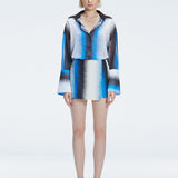 Gillian Blue Degraded Skort