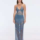 Mercantour Blue Knit Skirt