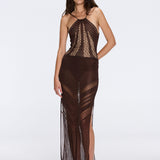 Mercantour Brown Knit Skirt