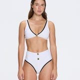 Merrin White Bikini Top