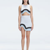 Lydia Blue Degraded Skirt