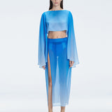 Tabitha Blue Degraded Skirt