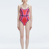Seraphina Red Optical One Piece