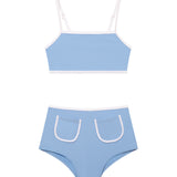 Sunny Blue Kids Bikini Bottom
