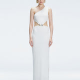 Violet White Dress
